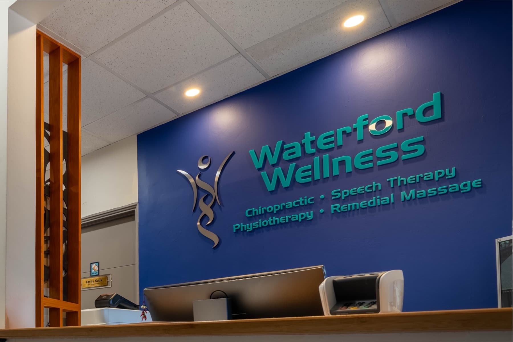 Reception desk at Waterford Wellness Centre